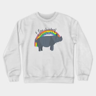 Chubby Unicorn - Rhinoceros Unicornis Crewneck Sweatshirt